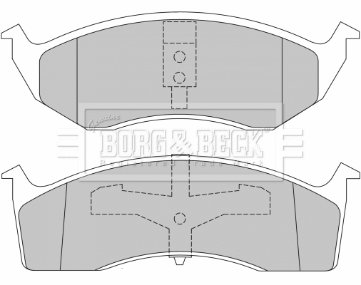 BBP1465 BORG & BECK Комплект тормозных колодок, дисковый тормоз (фото 1)