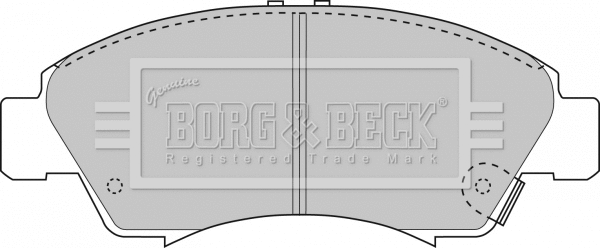 BBP1467 BORG & BECK Комплект тормозных колодок, дисковый тормоз (фото 1)