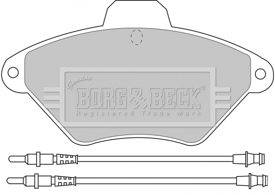 BBP1468 BORG & BECK Комплект тормозных колодок, дисковый тормоз (фото 1)