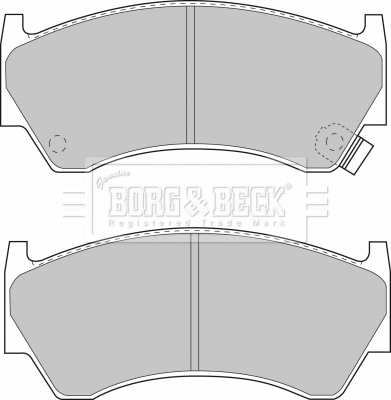 BBP1470 BORG & BECK Комплект тормозных колодок, дисковый тормоз (фото 1)