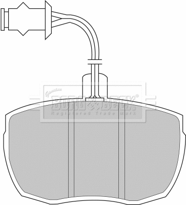 BBP1481 BORG & BECK Комплект тормозных колодок, дисковый тормоз (фото 1)