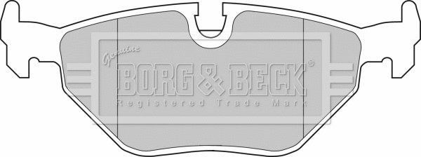 BBP1483 BORG & BECK Комплект тормозных колодок, дисковый тормоз (фото 1)