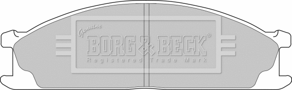 BBP1486 BORG & BECK Комплект тормозных колодок, дисковый тормоз (фото 1)