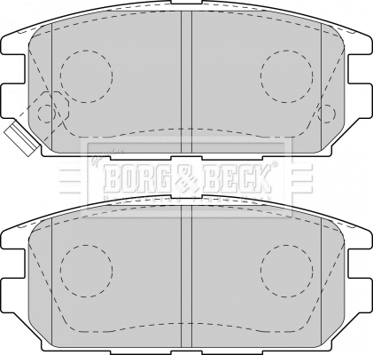 BBP1489 BORG & BECK Комплект тормозных колодок, дисковый тормоз (фото 1)