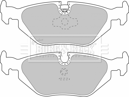 BBP1493 BORG & BECK Комплект тормозных колодок, дисковый тормоз (фото 1)
