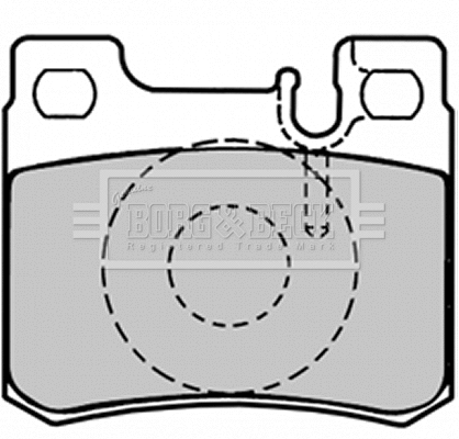 BBP1495 BORG & BECK Комплект тормозных колодок, дисковый тормоз (фото 1)