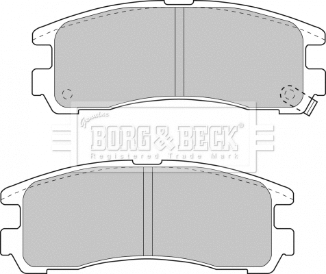 BBP1500 BORG & BECK Комплект тормозных колодок, дисковый тормоз (фото 1)