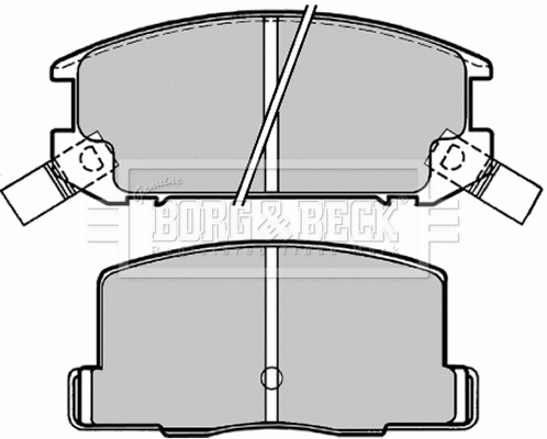 BBP1504 BORG & BECK Комплект тормозных колодок, дисковый тормоз (фото 1)