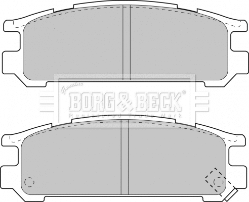 BBP1508 BORG & BECK Комплект тормозных колодок, дисковый тормоз (фото 1)