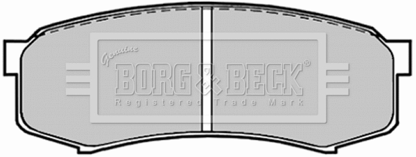 BBP1514 BORG & BECK Комплект тормозных колодок, дисковый тормоз (фото 1)