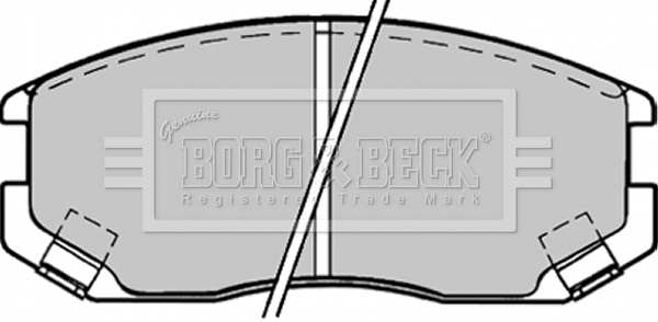 BBP1518 BORG & BECK Комплект тормозных колодок, дисковый тормоз (фото 1)