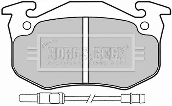 BBP1525 BORG & BECK Комплект тормозных колодок, дисковый тормоз (фото 1)