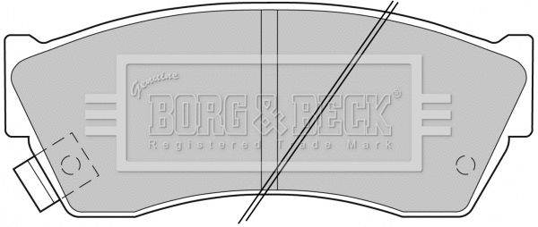 BBP1529 BORG & BECK Комплект тормозных колодок, дисковый тормоз (фото 1)