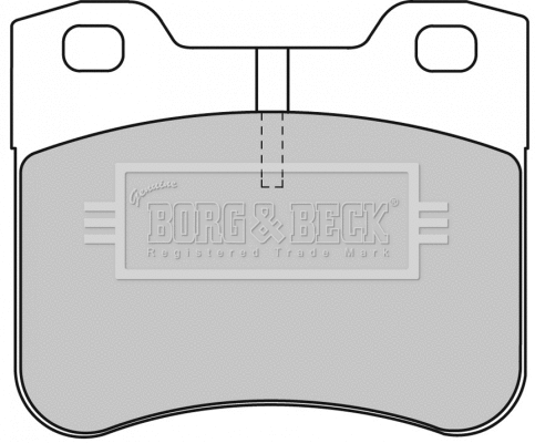 BBP1530 BORG & BECK Комплект тормозных колодок, дисковый тормоз (фото 1)