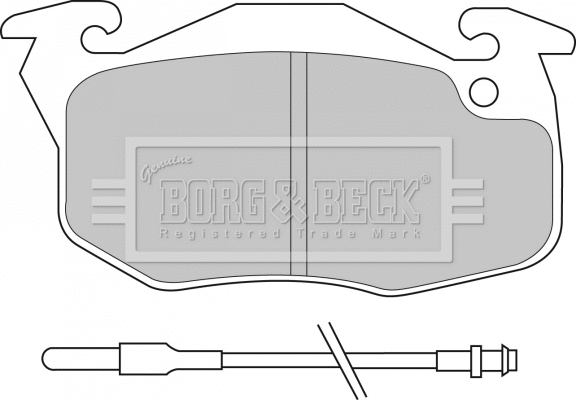 BBP1532 BORG & BECK Комплект тормозных колодок, дисковый тормоз (фото 1)