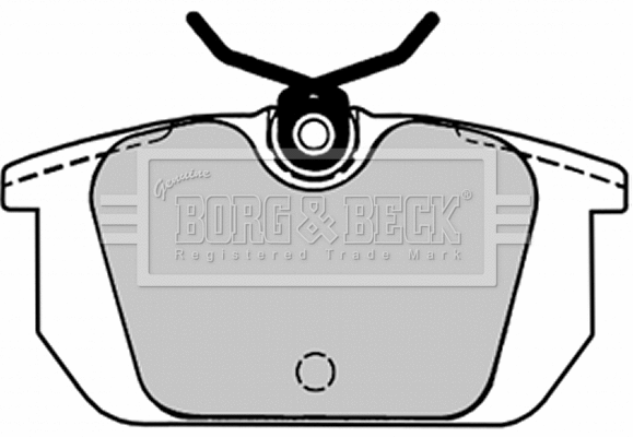 BBP1534 BORG & BECK Комплект тормозных колодок, дисковый тормоз (фото 1)