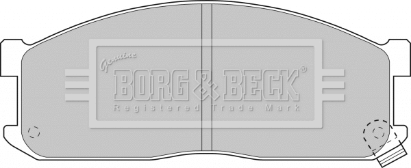 BBP1536 BORG & BECK Комплект тормозных колодок, дисковый тормоз (фото 1)