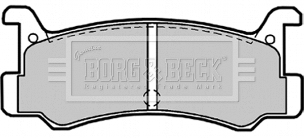 BBP1540 BORG & BECK Комплект тормозных колодок, дисковый тормоз (фото 1)