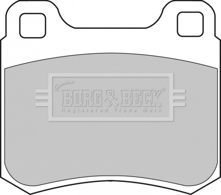 BBP1544 BORG & BECK Комплект тормозных колодок, дисковый тормоз (фото 1)