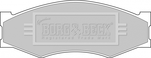 BBP1551 BORG & BECK Комплект тормозных колодок, дисковый тормоз (фото 1)