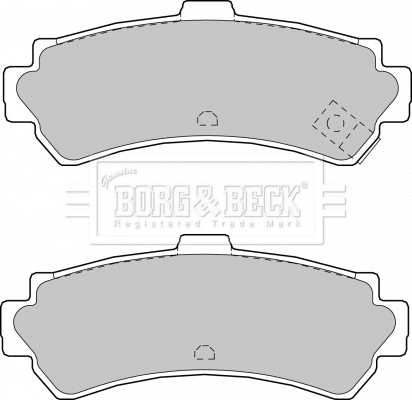 BBP1552 BORG & BECK Комплект тормозных колодок, дисковый тормоз (фото 1)