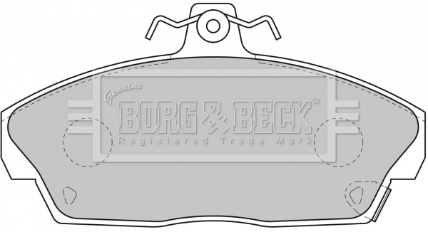 BBP1559 BORG & BECK Комплект тормозных колодок, дисковый тормоз (фото 1)