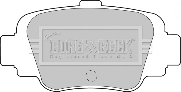 BBP1560 BORG & BECK Комплект тормозных колодок, дисковый тормоз (фото 1)
