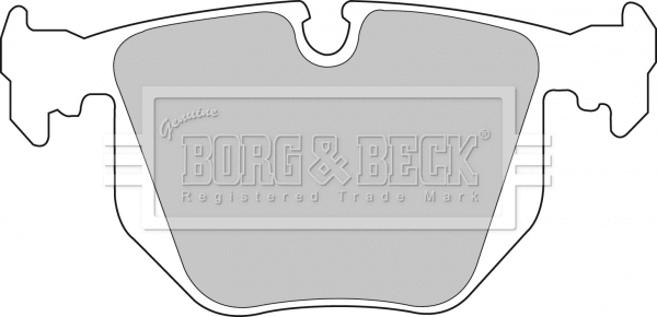 BBP1562 BORG & BECK Комплект тормозных колодок, дисковый тормоз (фото 1)