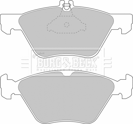 BBP1564 BORG & BECK Комплект тормозных колодок, дисковый тормоз (фото 1)