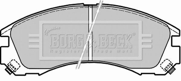 BBP1565 BORG & BECK Комплект тормозных колодок, дисковый тормоз (фото 1)