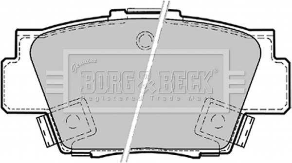 BBP1569 BORG & BECK Комплект тормозных колодок, дисковый тормоз (фото 1)