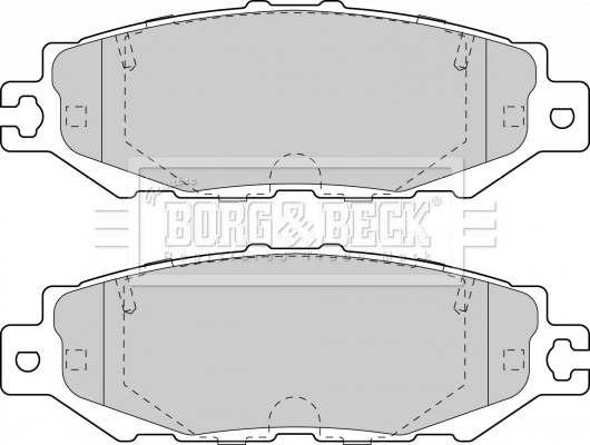 BBP1570 BORG & BECK Комплект тормозных колодок, дисковый тормоз (фото 1)