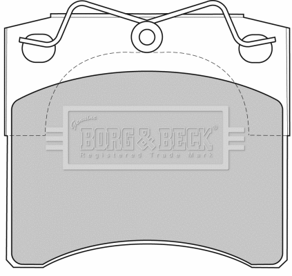 BBP1572 BORG & BECK Комплект тормозных колодок, дисковый тормоз (фото 1)