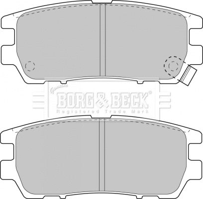 BBP1582 BORG & BECK Комплект тормозных колодок, дисковый тормоз (фото 1)