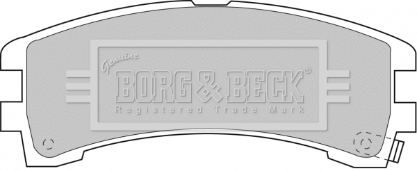 BBP1586 BORG & BECK Комплект тормозных колодок, дисковый тормоз (фото 1)