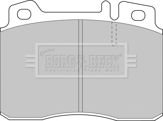 BBP1587 BORG & BECK Комплект тормозных колодок, дисковый тормоз (фото 1)