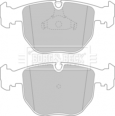 BBP1595 BORG & BECK Комплект тормозных колодок, дисковый тормоз (фото 1)