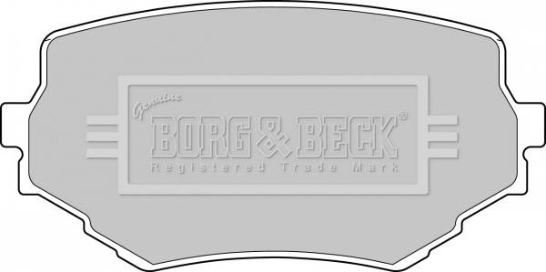 BBP1597 BORG & BECK Комплект тормозных колодок, дисковый тормоз (фото 1)