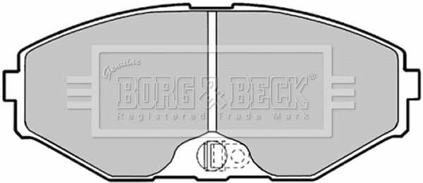 BBP1598 BORG & BECK Комплект тормозных колодок, дисковый тормоз (фото 1)