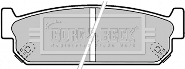 BBP1599 BORG & BECK Комплект тормозных колодок, дисковый тормоз (фото 1)