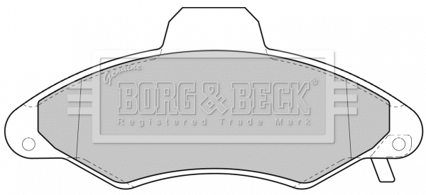 BBP1600 BORG & BECK Комплект тормозных колодок, дисковый тормоз (фото 1)
