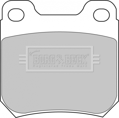 BBP1605 BORG & BECK Комплект тормозных колодок, дисковый тормоз (фото 1)