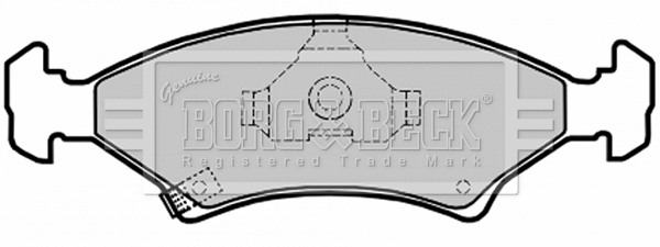 BBP1610 BORG & BECK Комплект тормозных колодок, дисковый тормоз (фото 1)