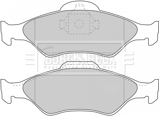 BBP1616 BORG & BECK Комплект тормозных колодок, дисковый тормоз (фото 1)