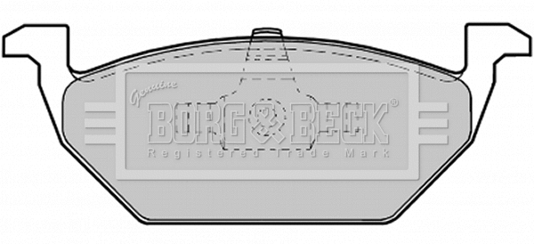 BBP1619 BORG & BECK Комплект тормозных колодок, дисковый тормоз (фото 1)