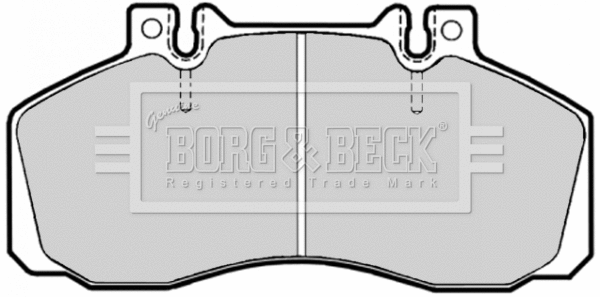 BBP1636 BORG & BECK Комплект тормозных колодок, дисковый тормоз (фото 1)