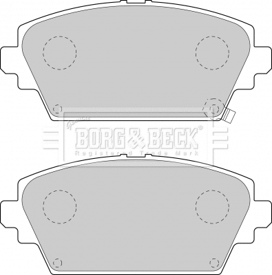BBP1652 BORG & BECK Комплект тормозных колодок, дисковый тормоз (фото 1)
