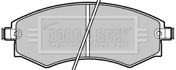 BBP1658 BORG & BECK Комплект тормозных колодок, дисковый тормоз (фото 1)
