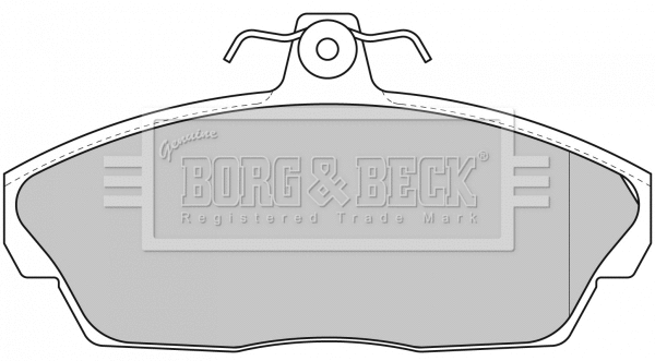 BBP1662 BORG & BECK Комплект тормозных колодок, дисковый тормоз (фото 1)