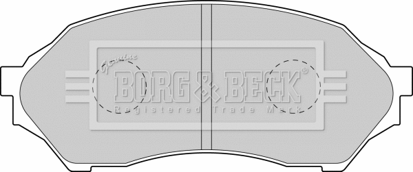 BBP1663 BORG & BECK Комплект тормозных колодок, дисковый тормоз (фото 1)